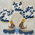 Blue Chinoiserie Cowgirl
